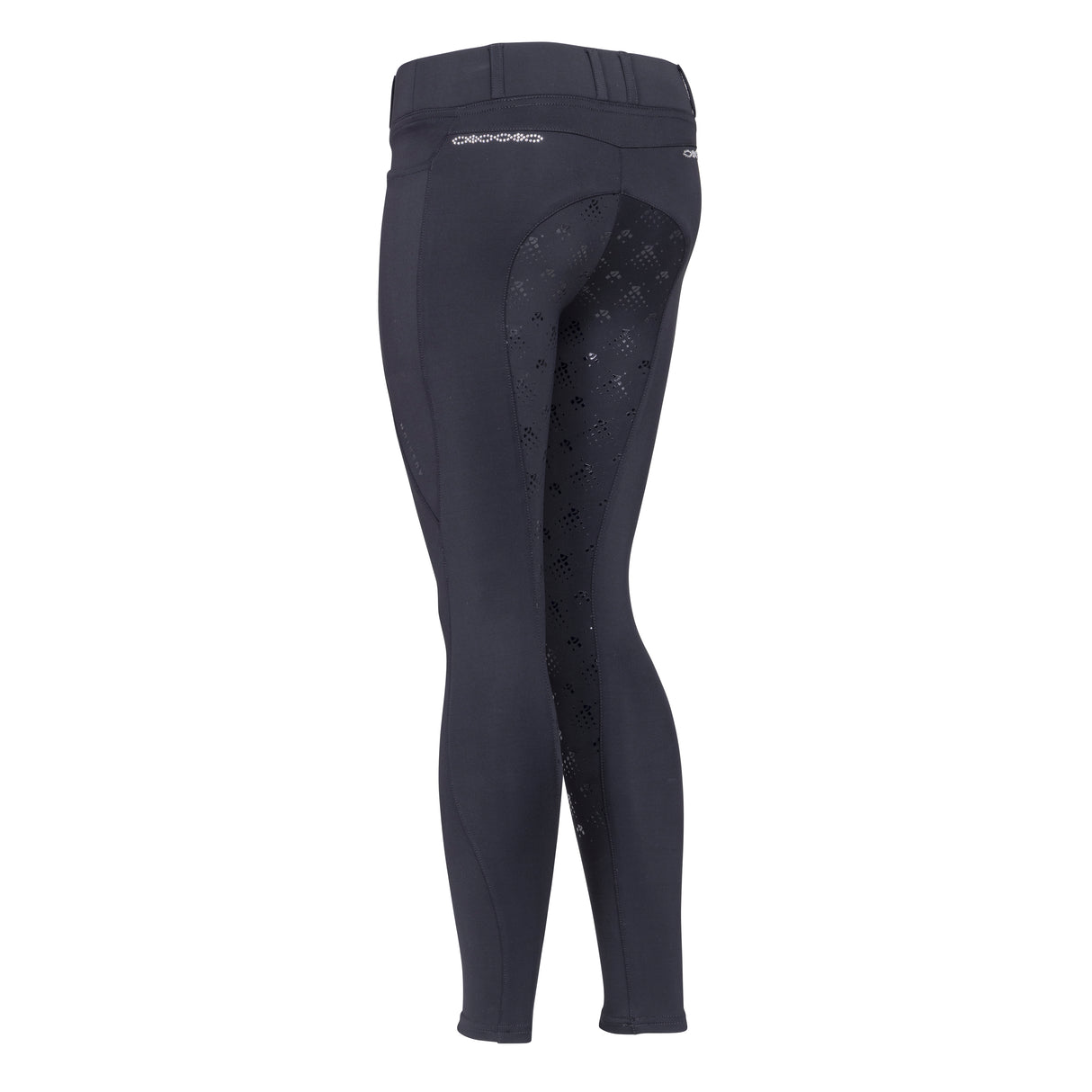 Shires Aubrion Optima LX Riding Tights - Young Rider #colour_black
