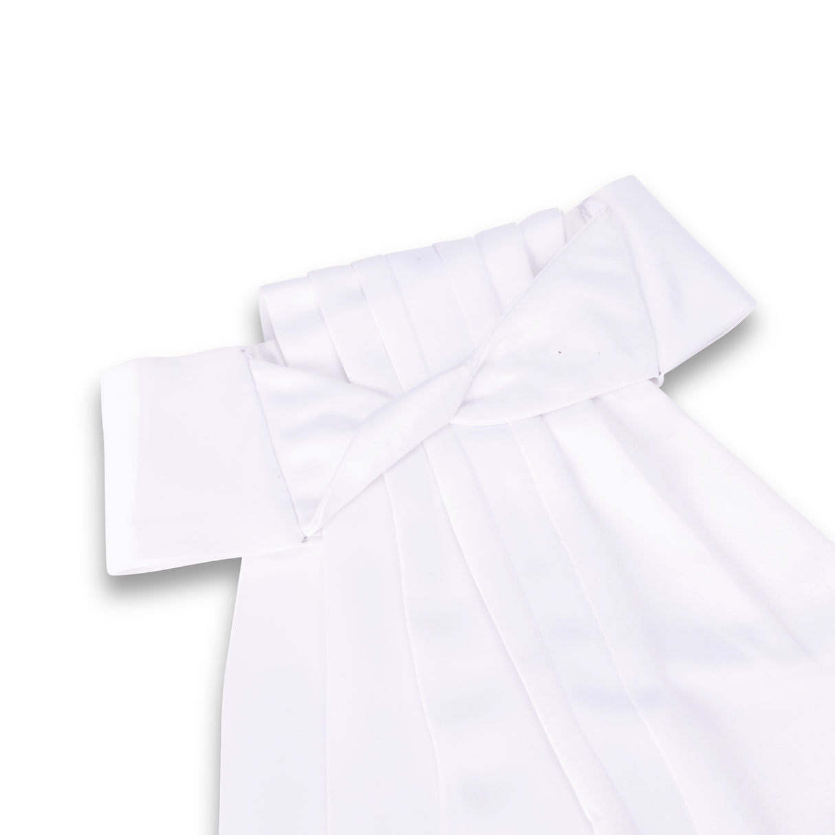 Shires Aubrion Hampton Ready Tied Stock #colour_white