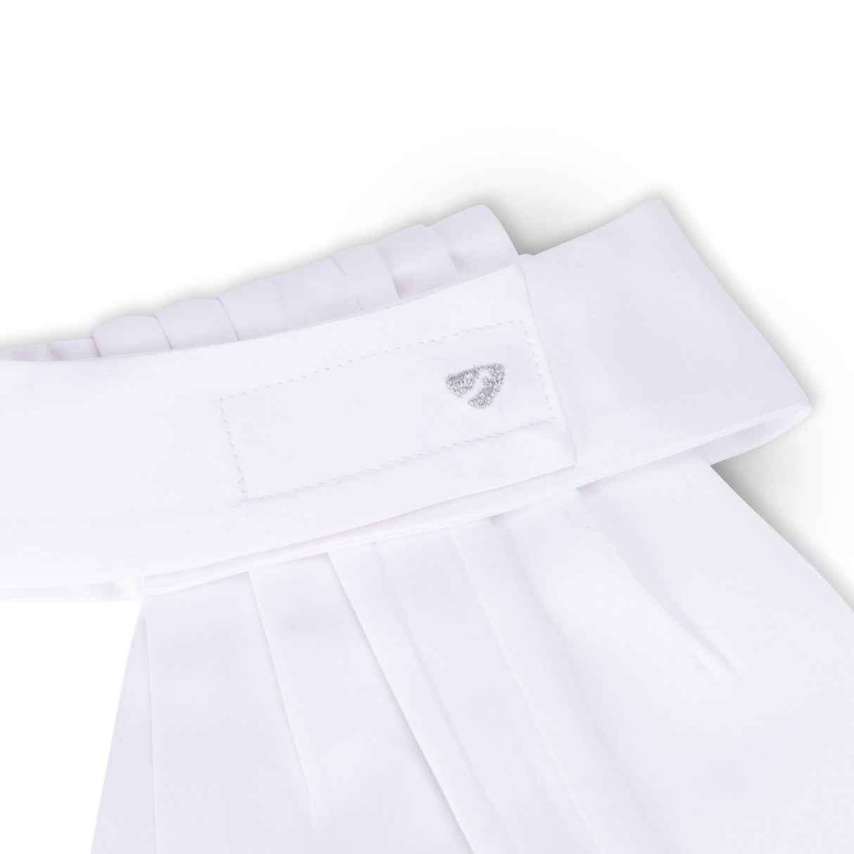 Shires Aubrion Hampton Ready Tied Stock #colour_white