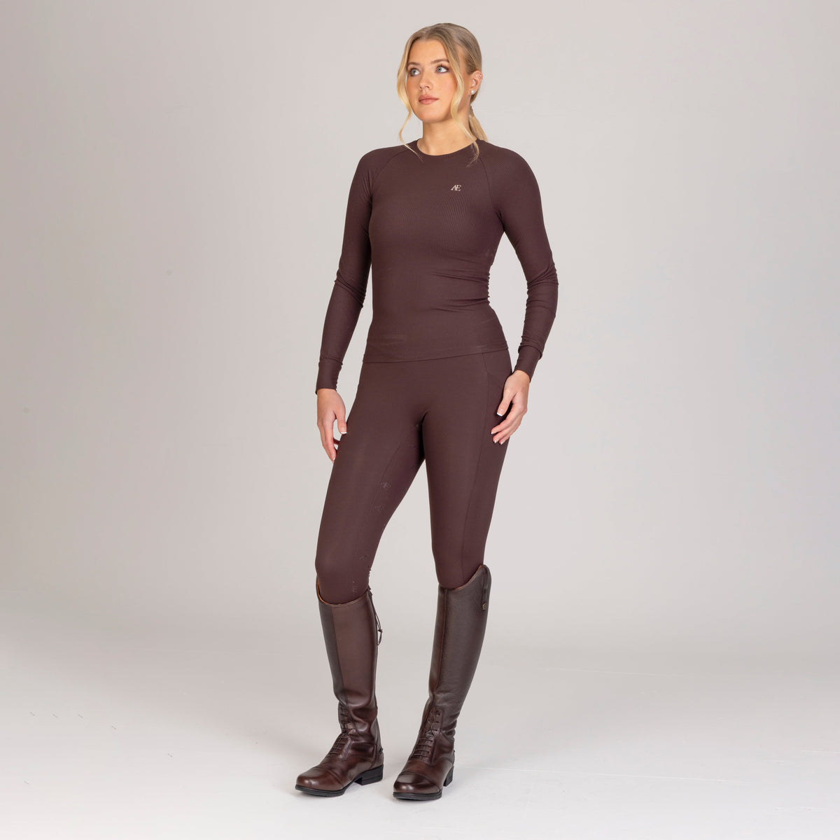 Shires Aubrion Equestrian Ribbed Long Sleeve Top