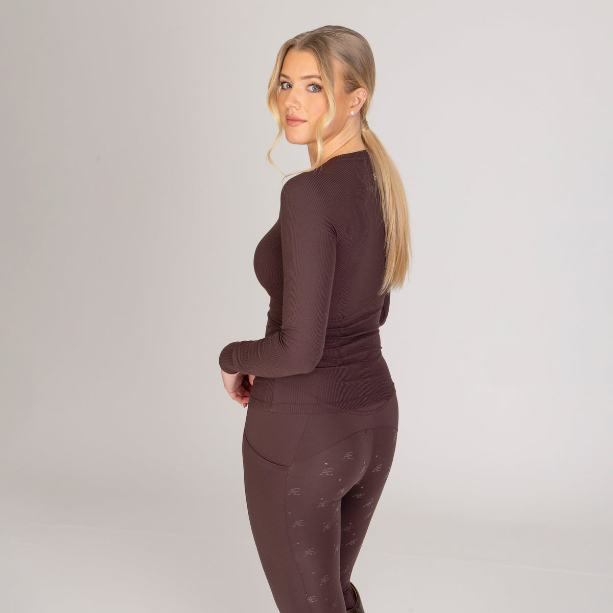 Shires Aubrion Equestrian Ribbed Long Sleeve Top