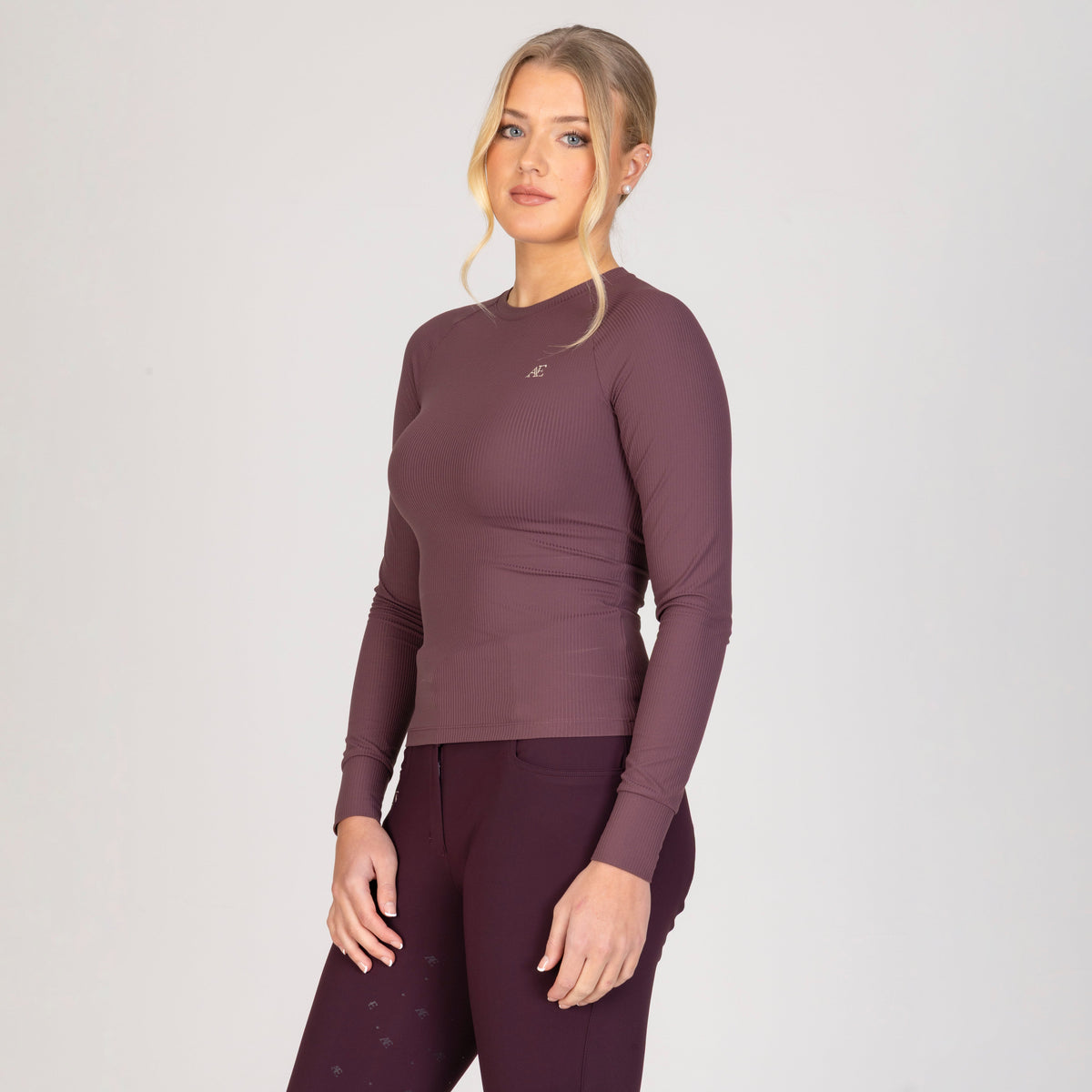 Shires Aubrion Equestrian Ribbed Long Sleeve Top