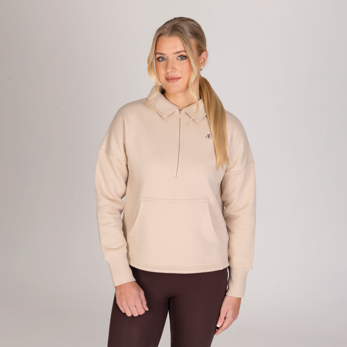Shires Aubrion Equestrian Quarter Zip Sweater