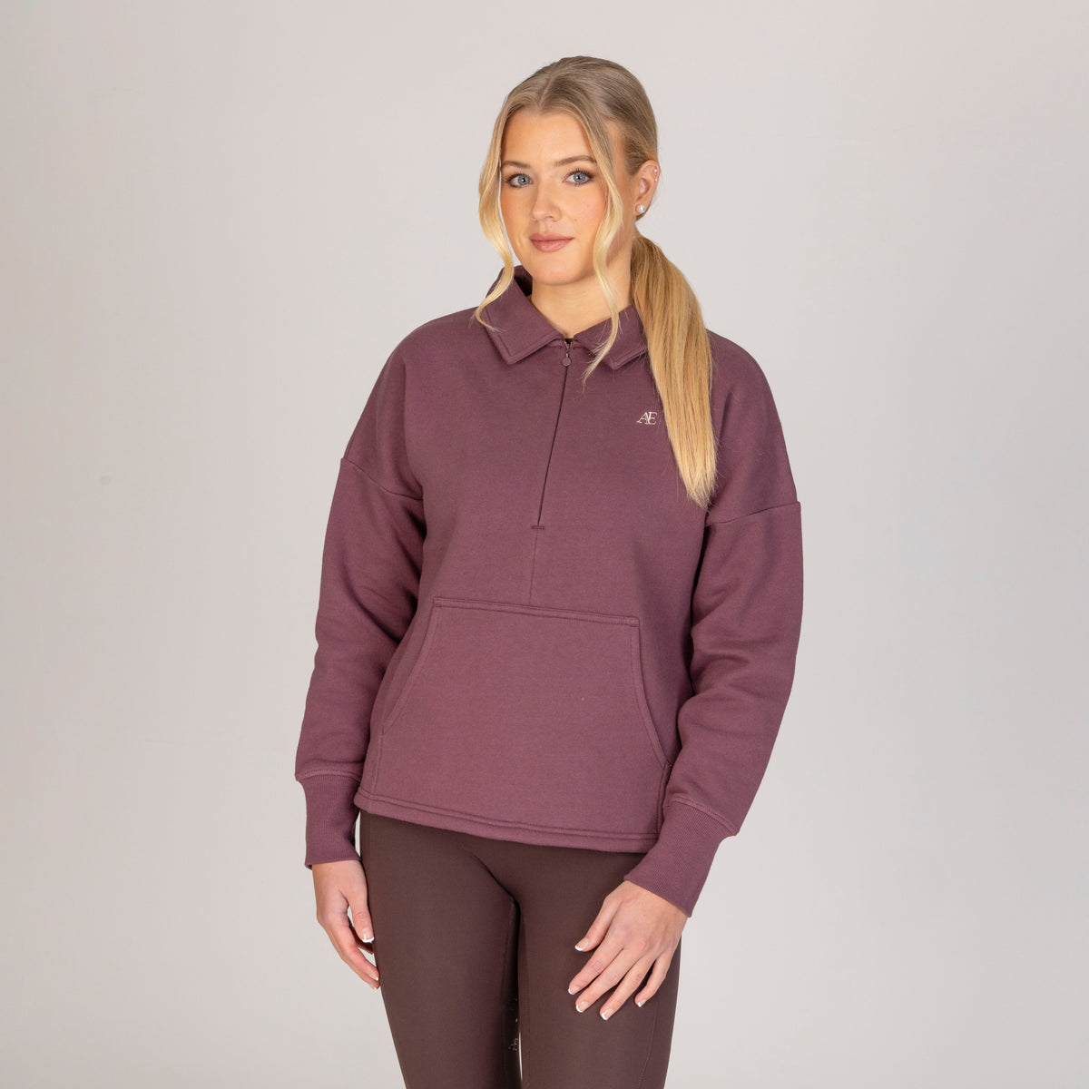 Shires Aubrion Equestrian Quarter Zip Sweater