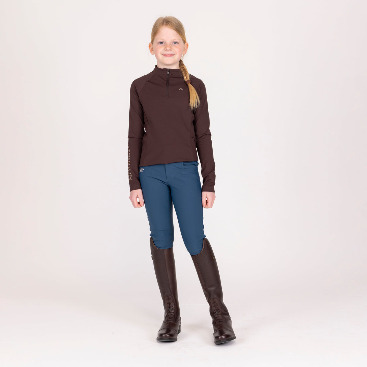 Shires Young Rider Aubrion Equestrian Winter Long Sleeve Base Layer