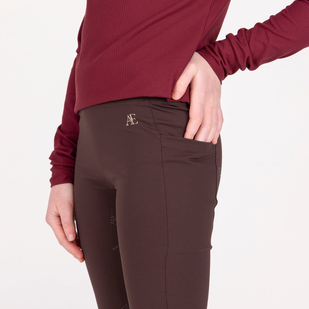 Shires Aubrion Young Rider Equestrian Riding Winter Tights -