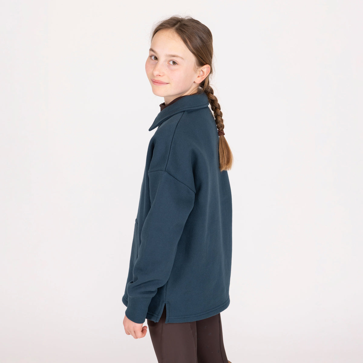 Shires Aubrion Equestrian Quarter Zip Sweater - Young Rider