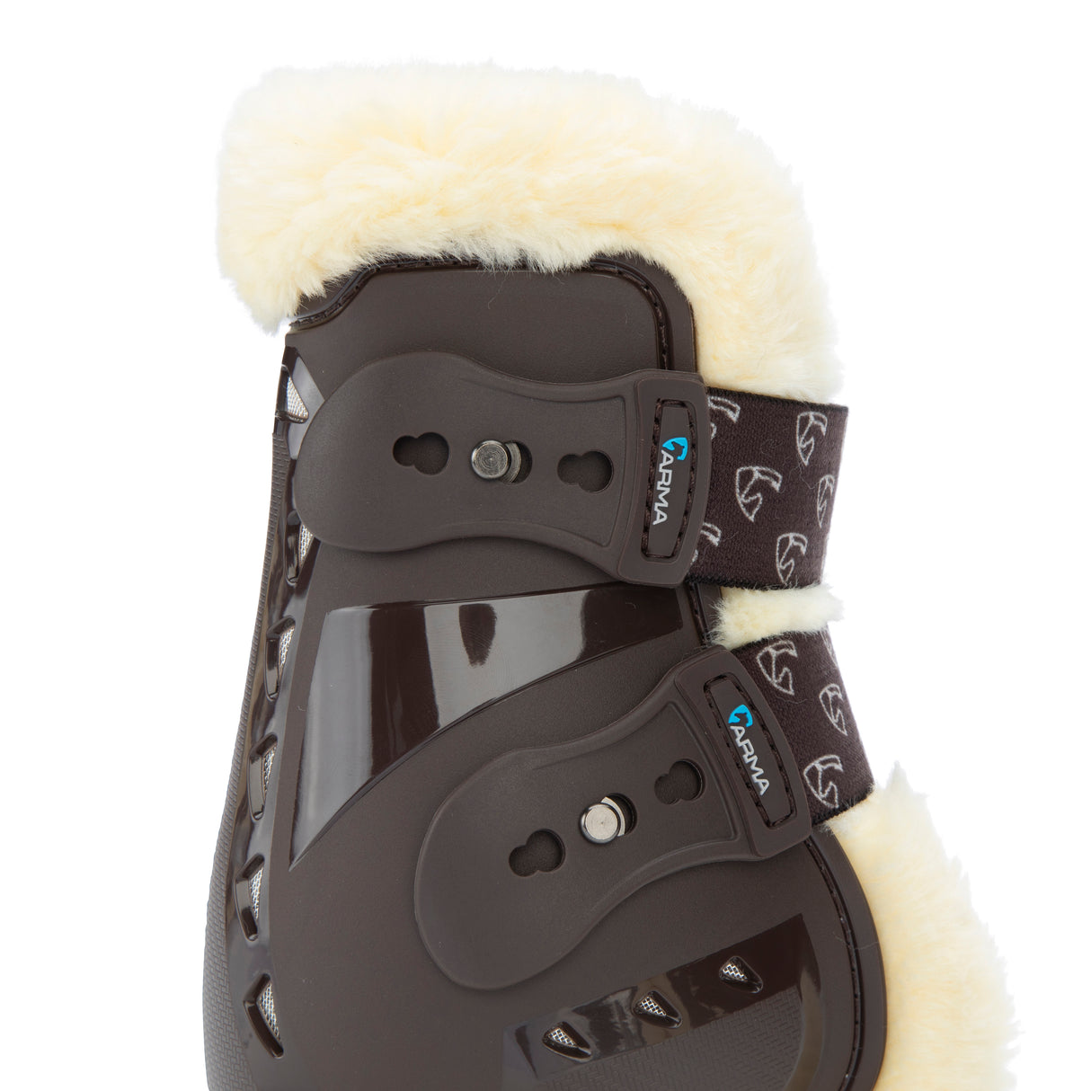 Shires ARMA Carbon Pro SupaFleece Fetlock Boots #colour_brown