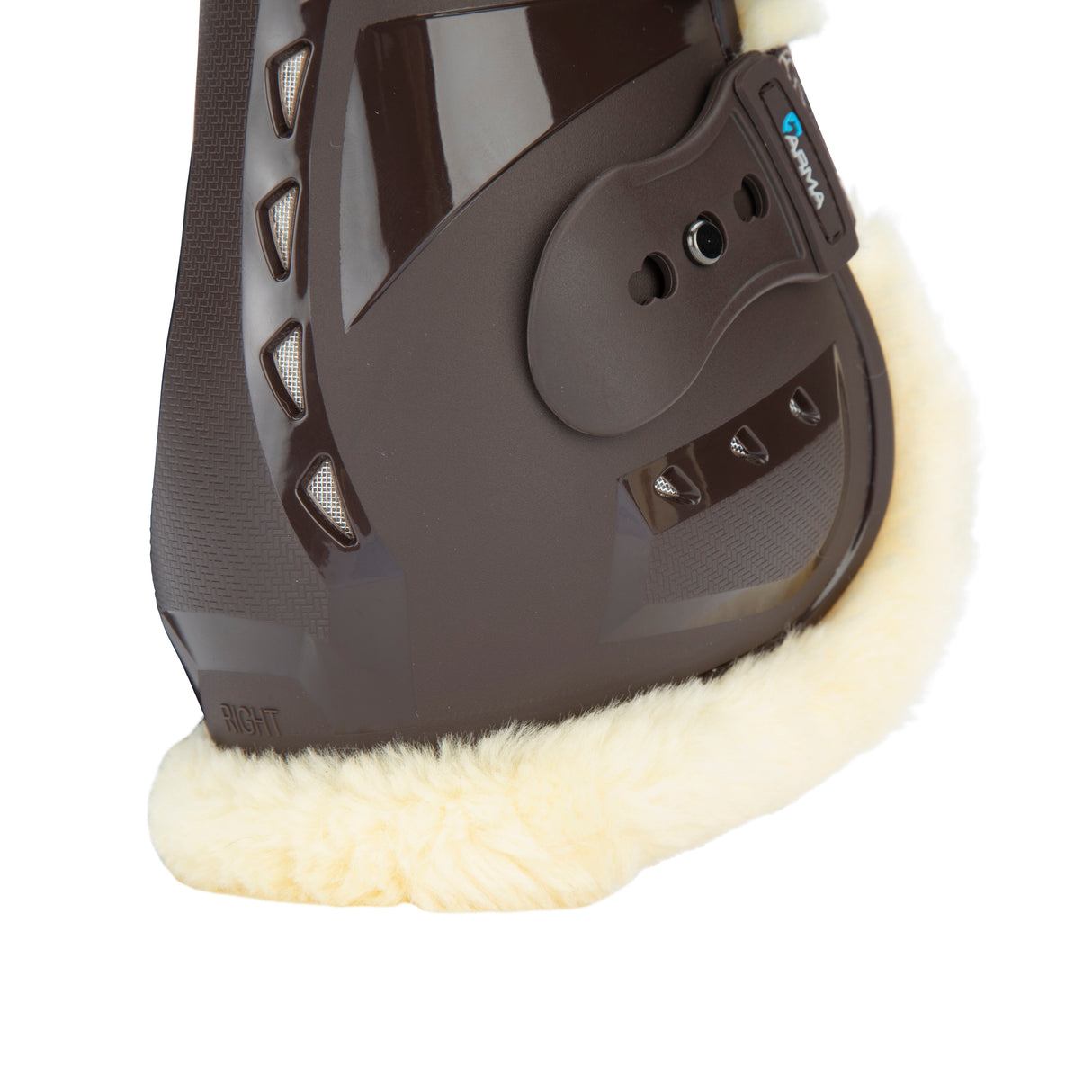 Shires ARMA Carbon Pro SupaFleece Fetlock Boots #colour_brown
