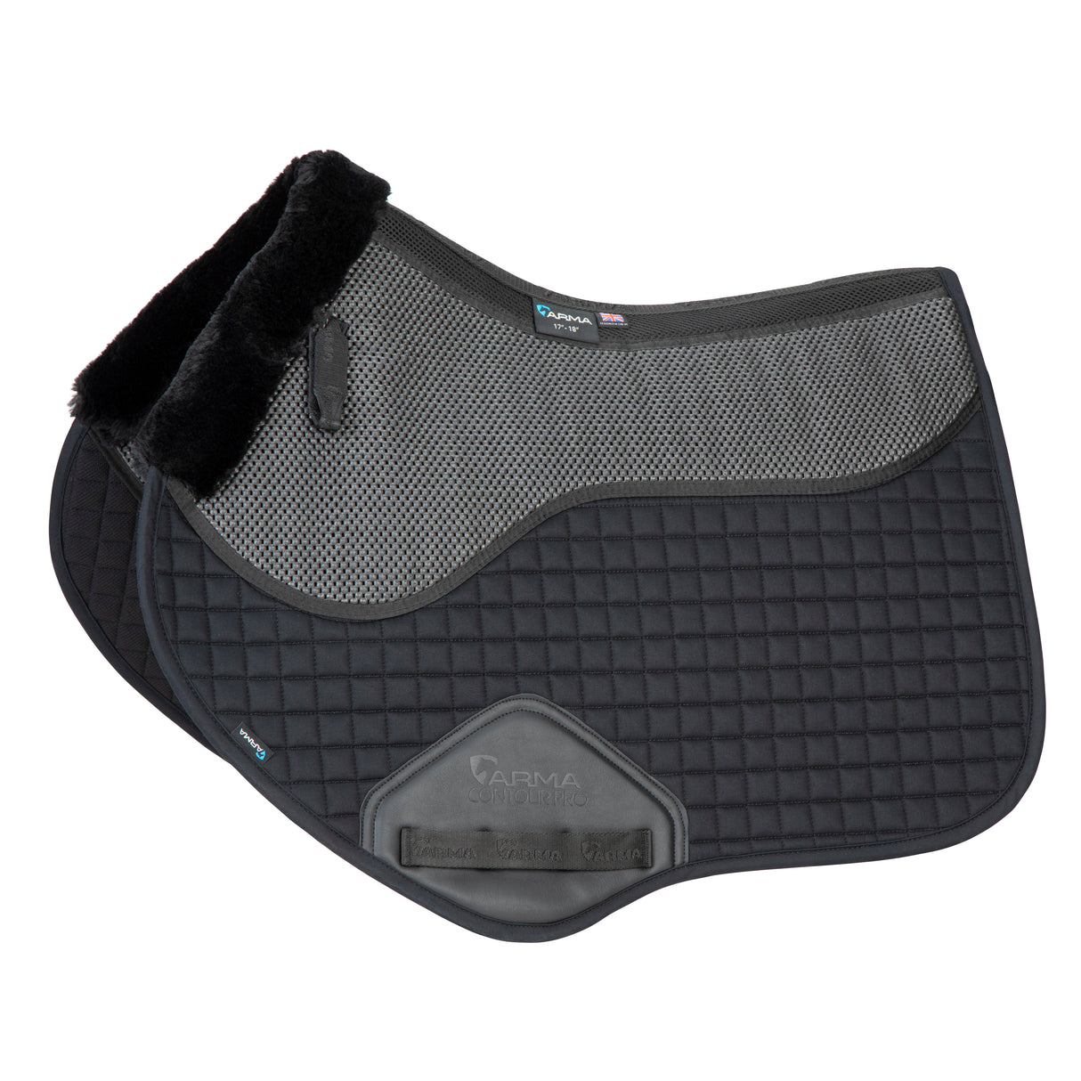 Shires ARMA Soft Grip Jump Saddlecloth #colour_black