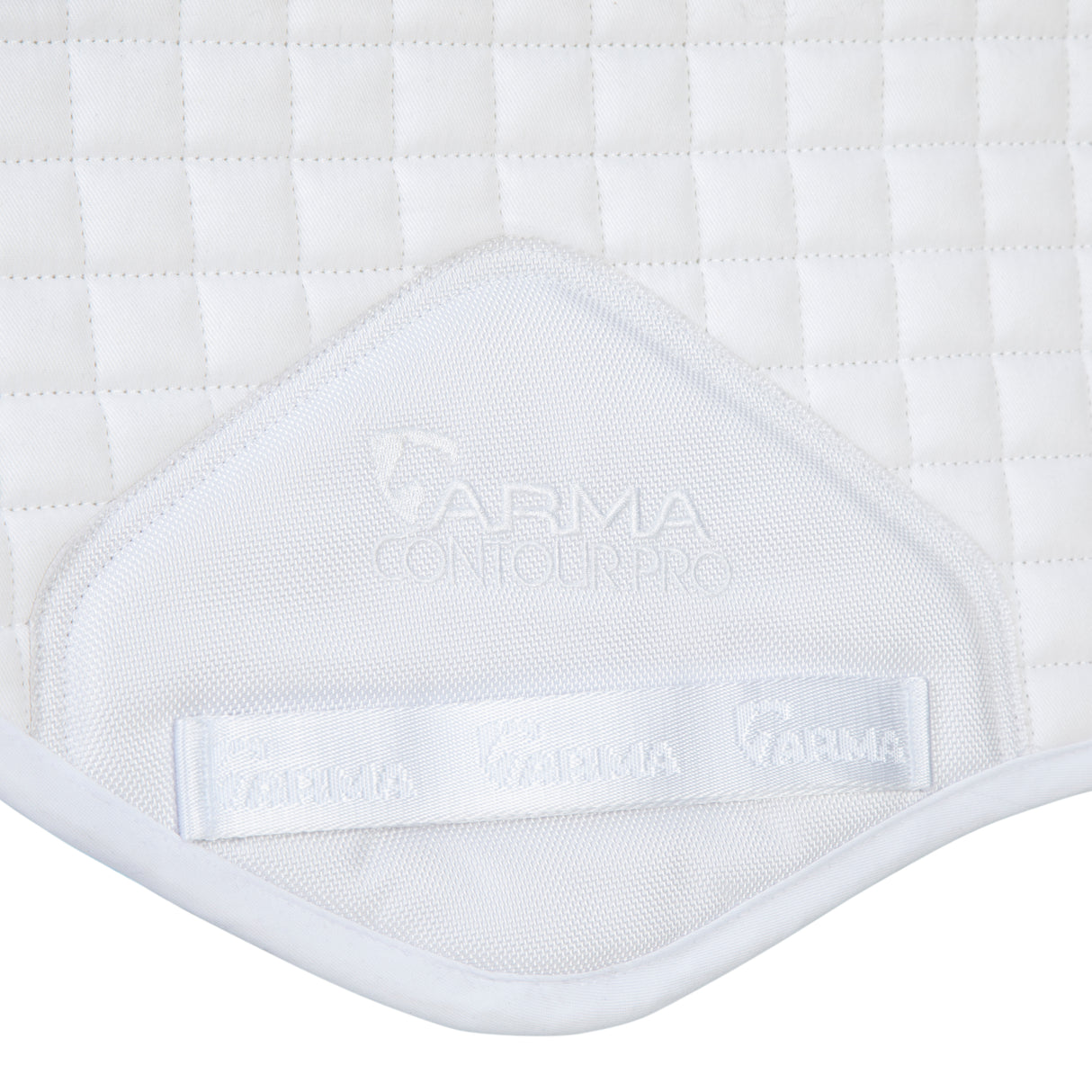 Shires ARMA Soft Grip Jump Saddlecloth #colour_white