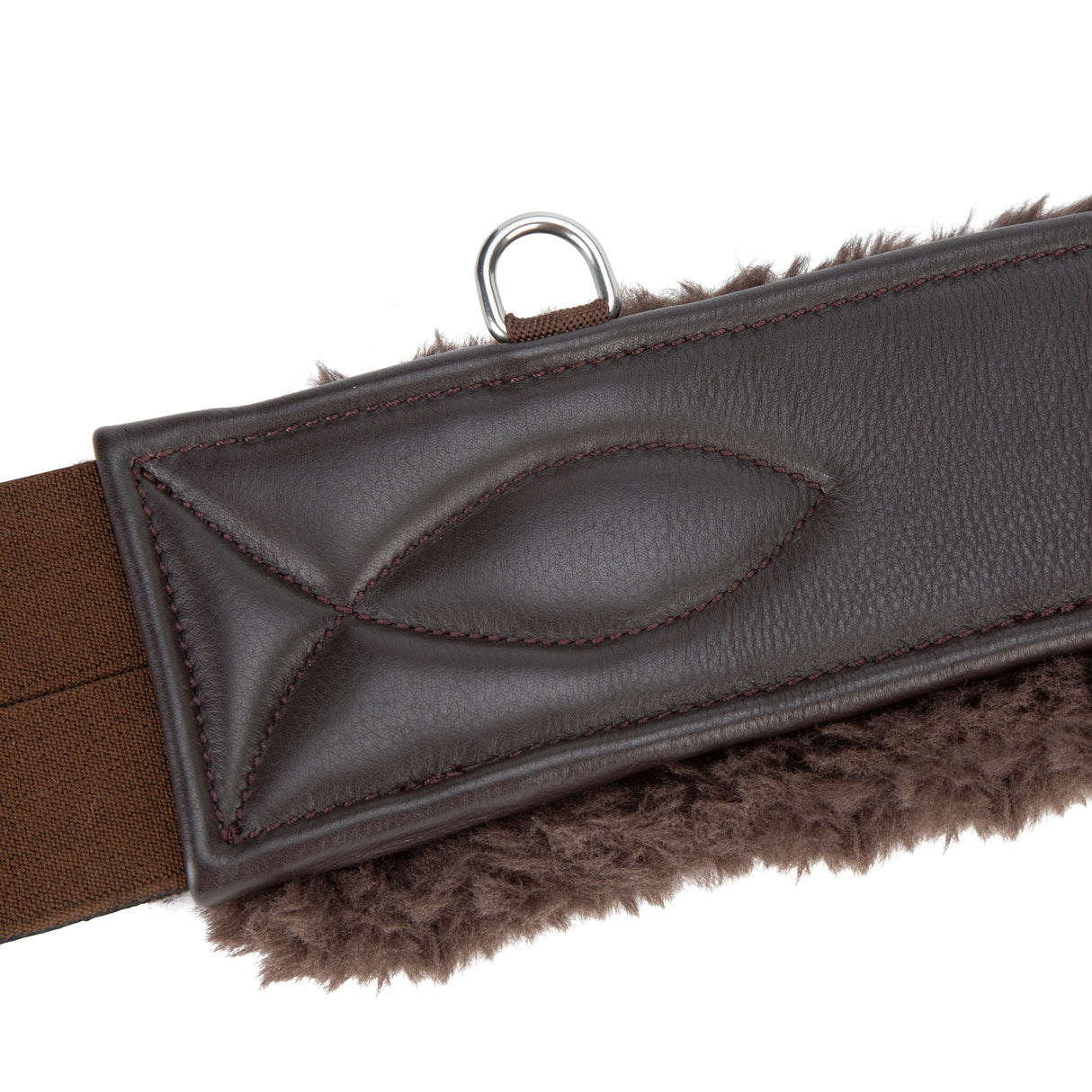 Shires Velociti LUSSO Anatomical SupaFleece Girth #colour_havana