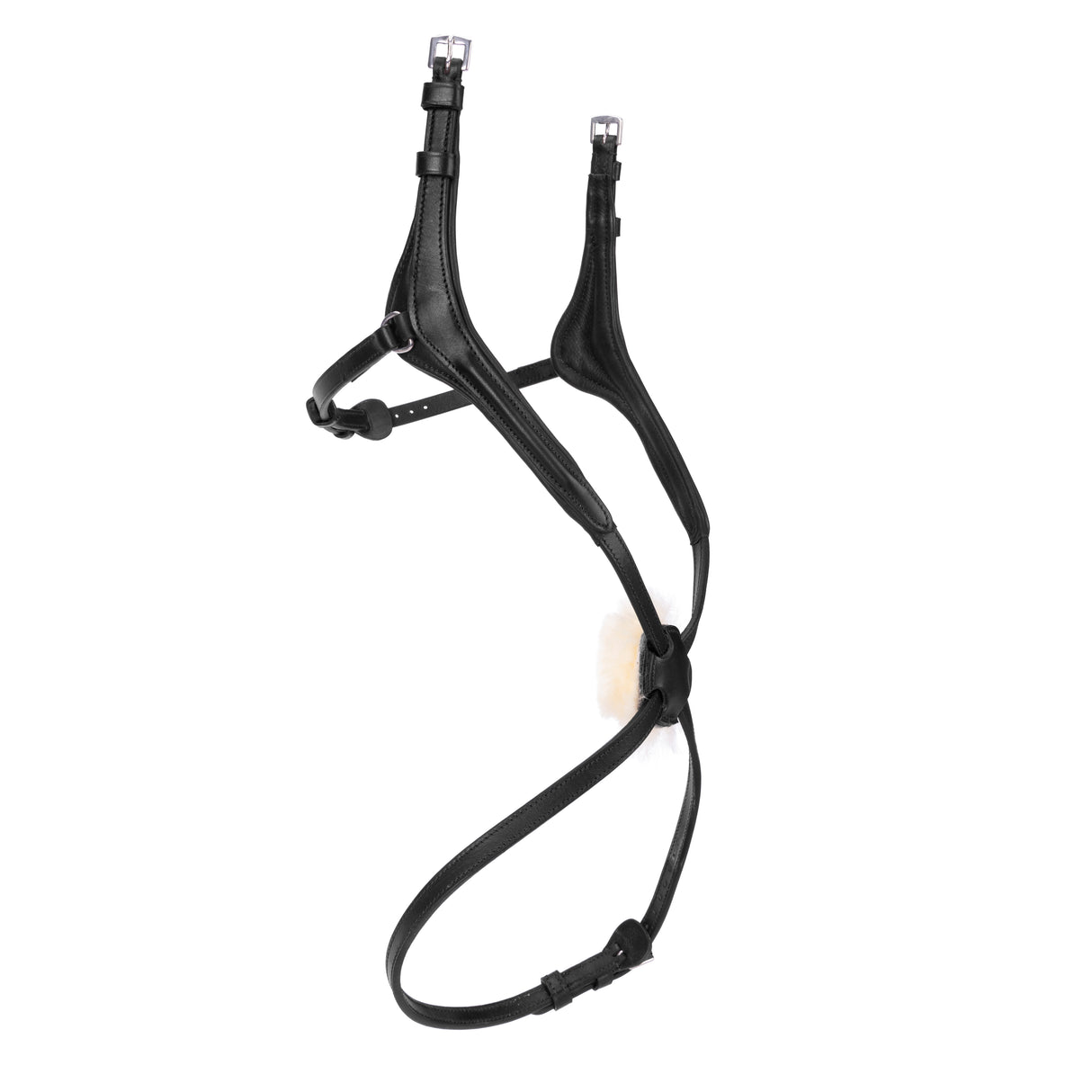Shires Velociti LUSSO Elite Grackle Noseband #colour_black