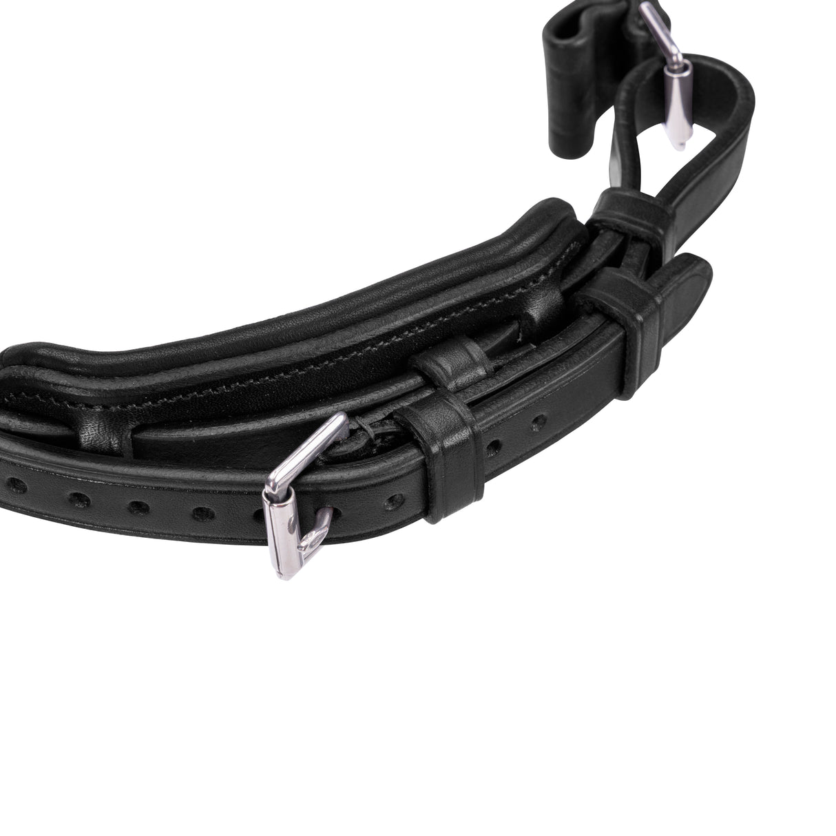 Shires Velociti LUSSO Elite Padded Cavesson Noseband #colour_black