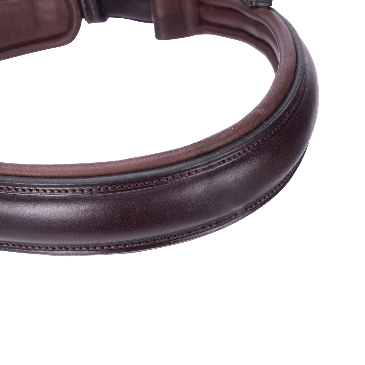 Shires Velociti LUSSO Elite Padded Cavesson Noseband #colour_havana