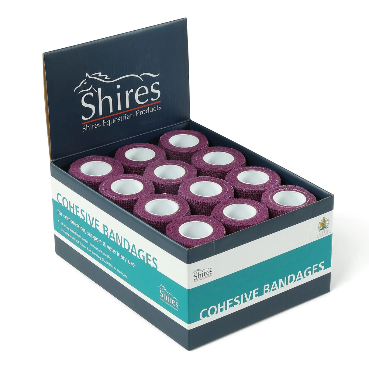 Shires Cohesive Bandages #colour_purple