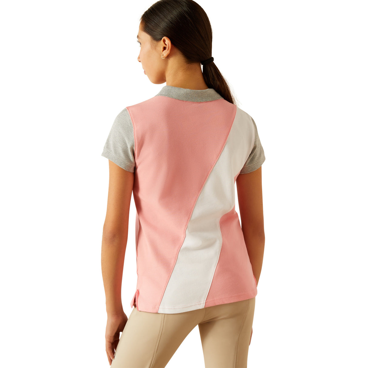 Ariat Youth Taryn Polo Shirt #colour_flamingo-pink