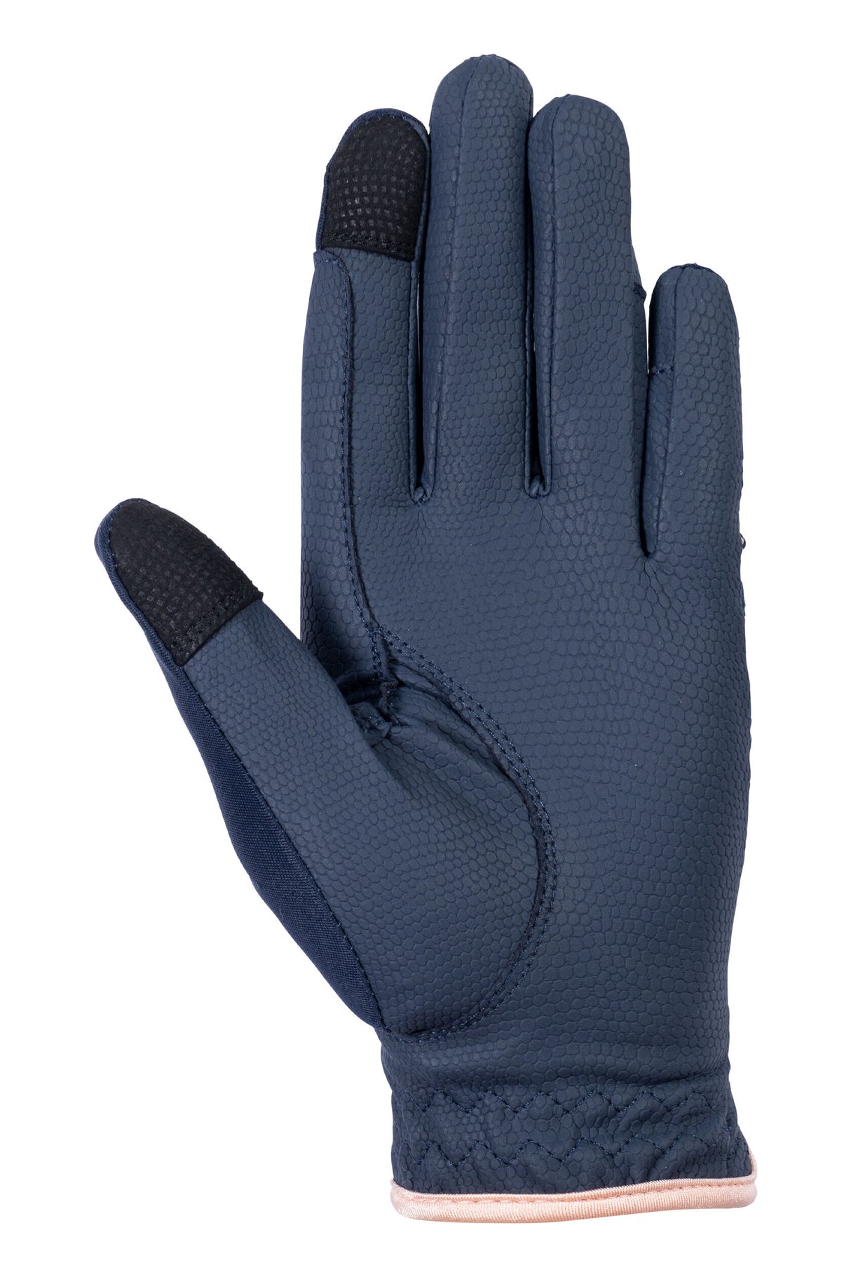 HKM Riding Gloves -Rosegold Glamour- Style #colour_deep-blue