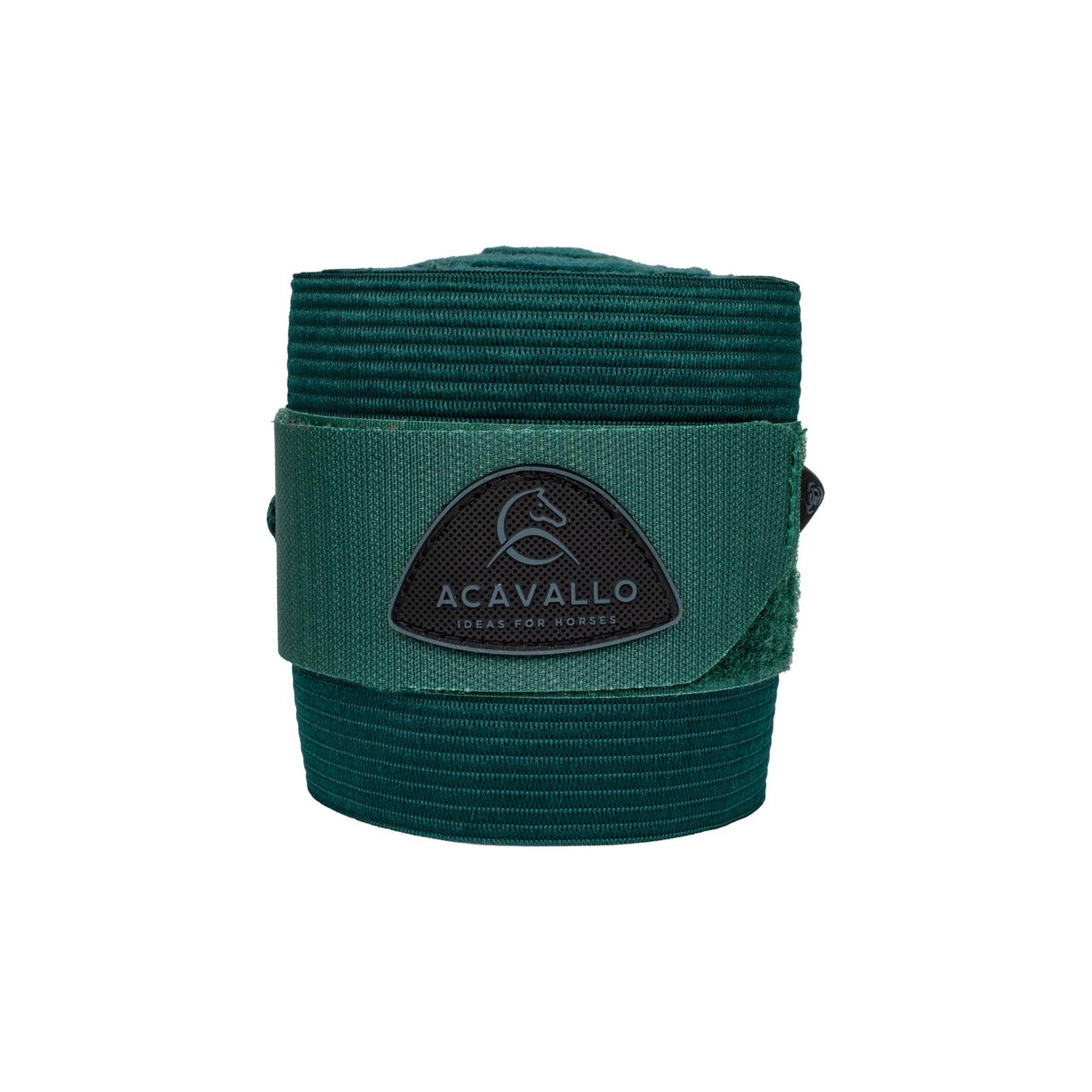 Acavallo Elasticated Exercise Bandages Fleece #colour_green