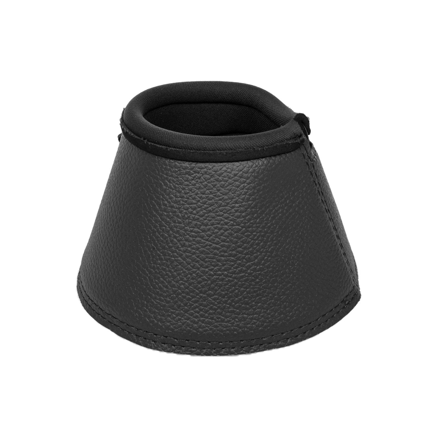 Acavallo Bell Boots Eco-Leather & Hook-And-Loop Closure #colour_black