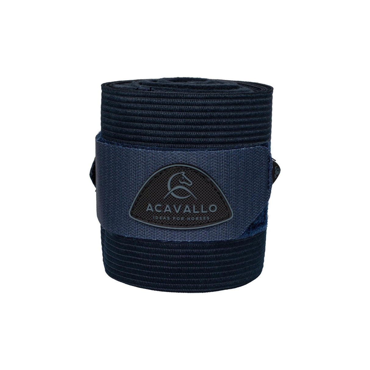 Acavallo Elasticated Exercise Bandages Fleece #colour_blue