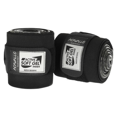 Acavallo Elastic Bandages Classic Gel #colour_black