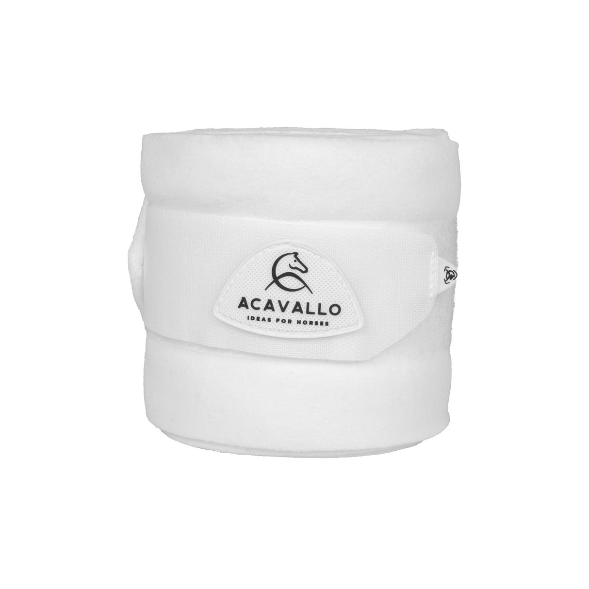 Acavallo Fleece Exercise Bandages Hook-And-Loop Closure Fastening #colour_white