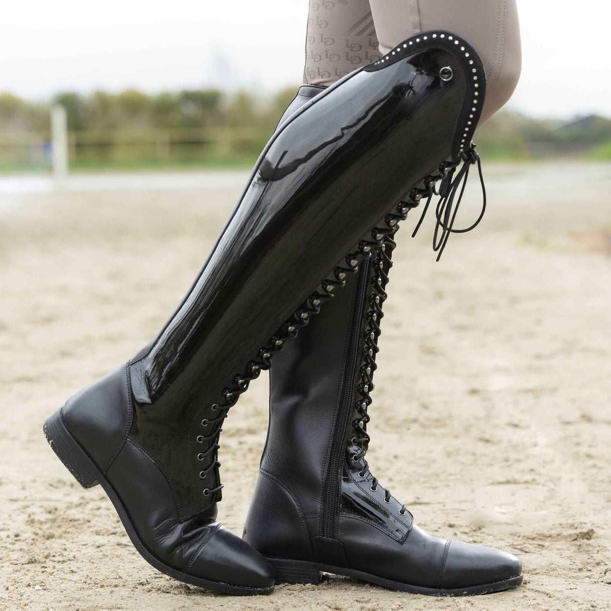 HKM Short/Regular Riding Boots -Amalfi Lack-