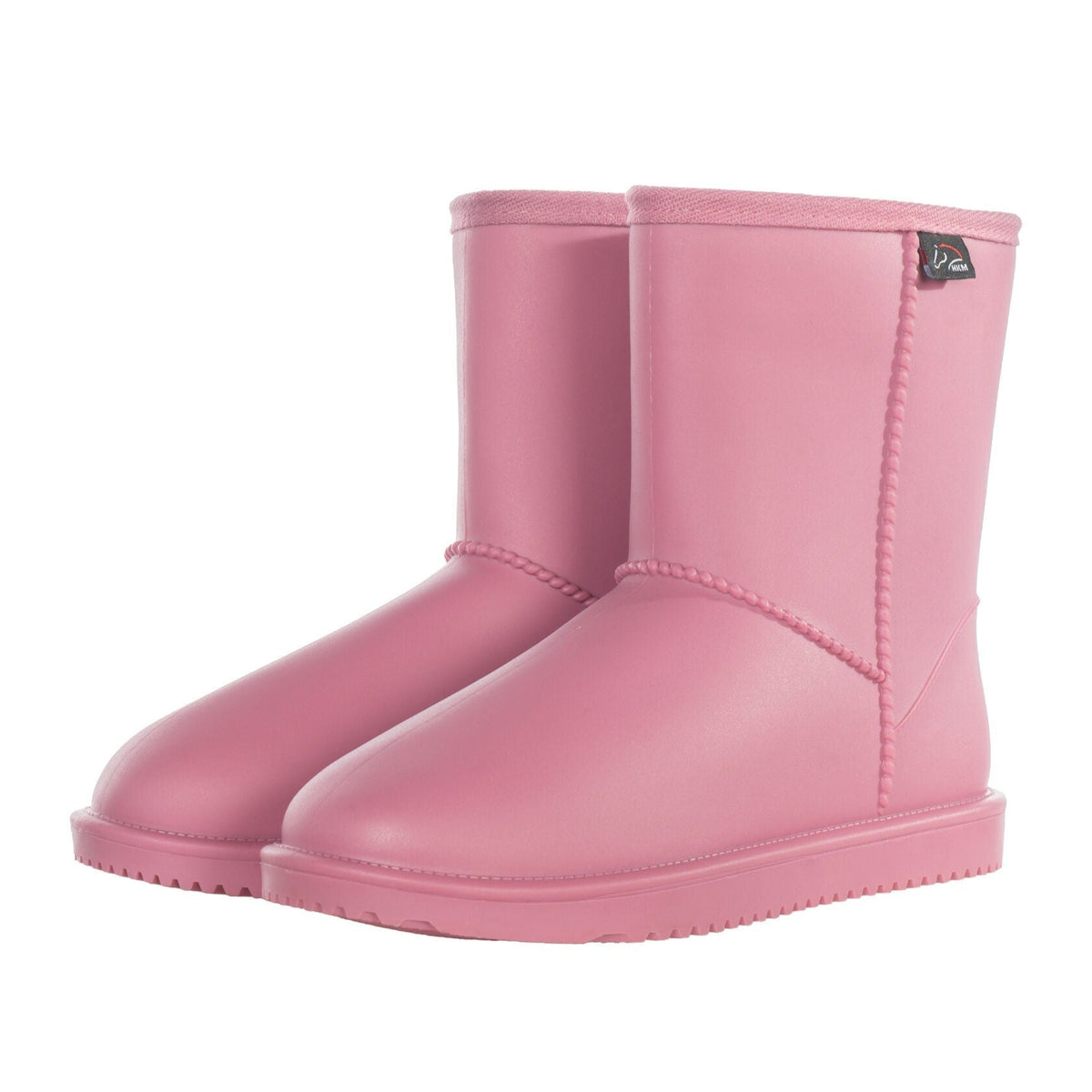 Bottes D'équitation Enfant HKM Davos - Tige Genou, Imperméables - Doublure Polaire - Polyuréthane