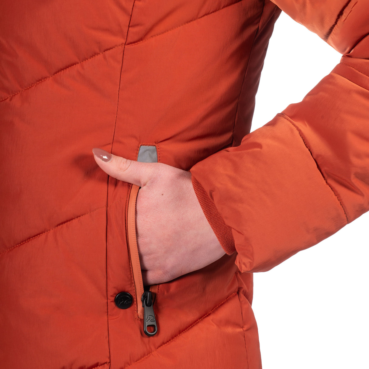 HKM Ladies Quilted Coat -Toronto- #colour_copper