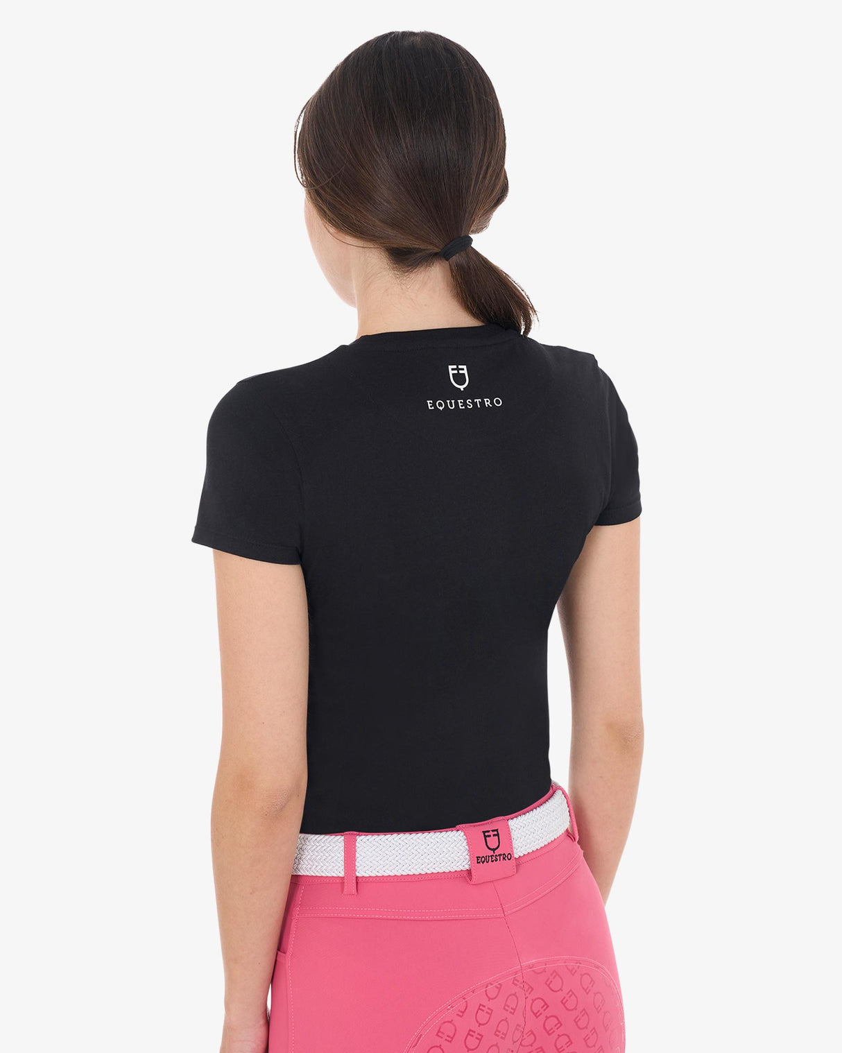 Equestro Women's T-Shirt with So Lovely Print #colour_black