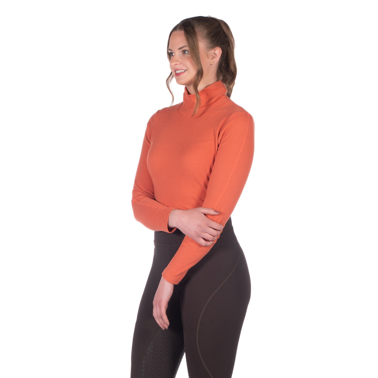 HKM Ladies Turtleneck Shirt -Eva- #colour_copper