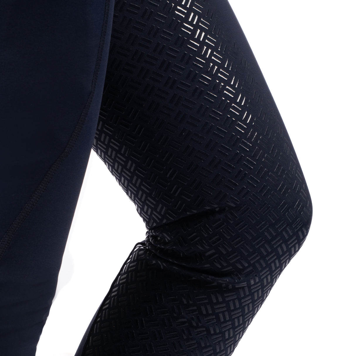 HKM Ladies Silicone Full Seat Riding Leggings -Rio- #colour_deep-blue