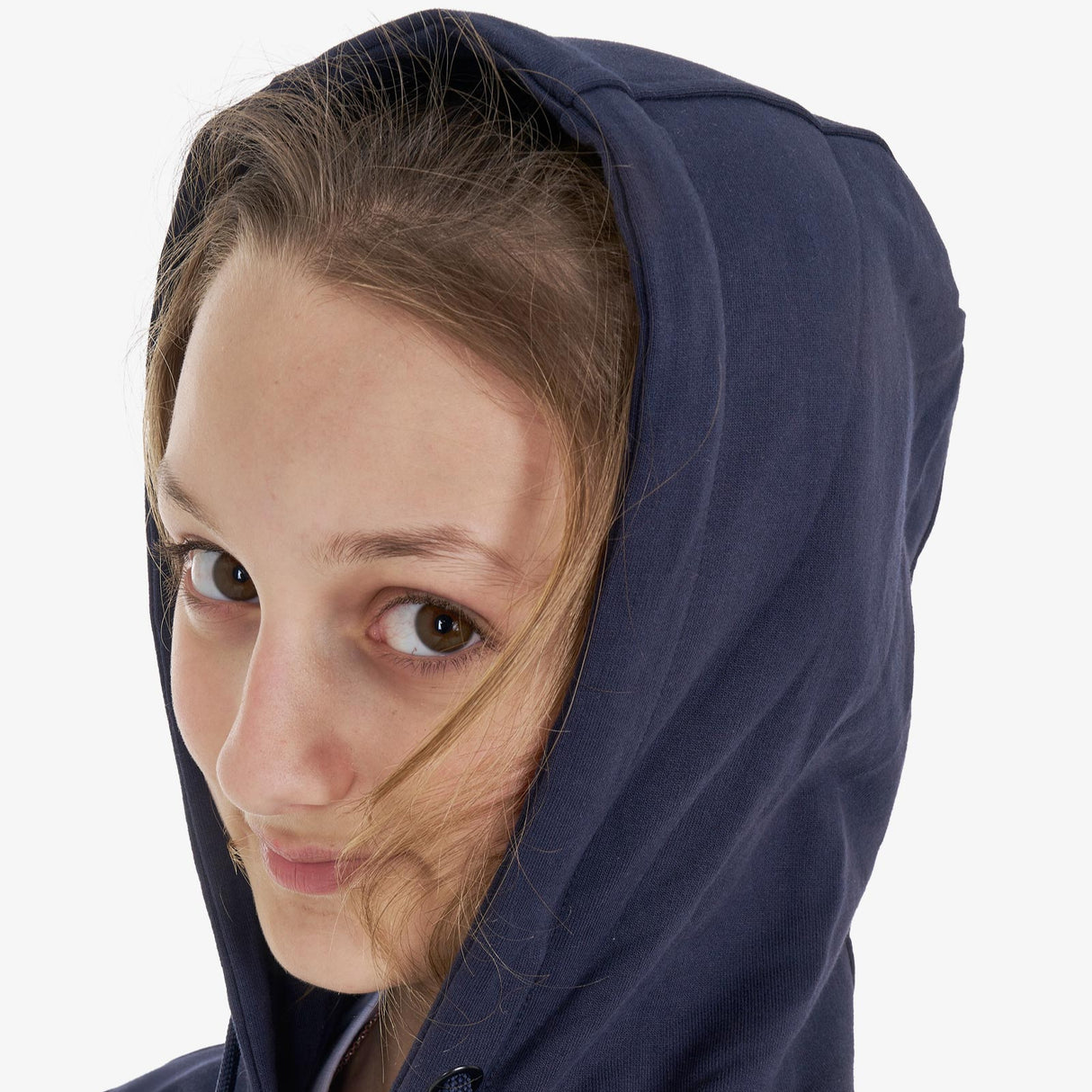 Equestro Kids' Hoodie With Zip And Sponge Lettering #colour_blue-fuscia