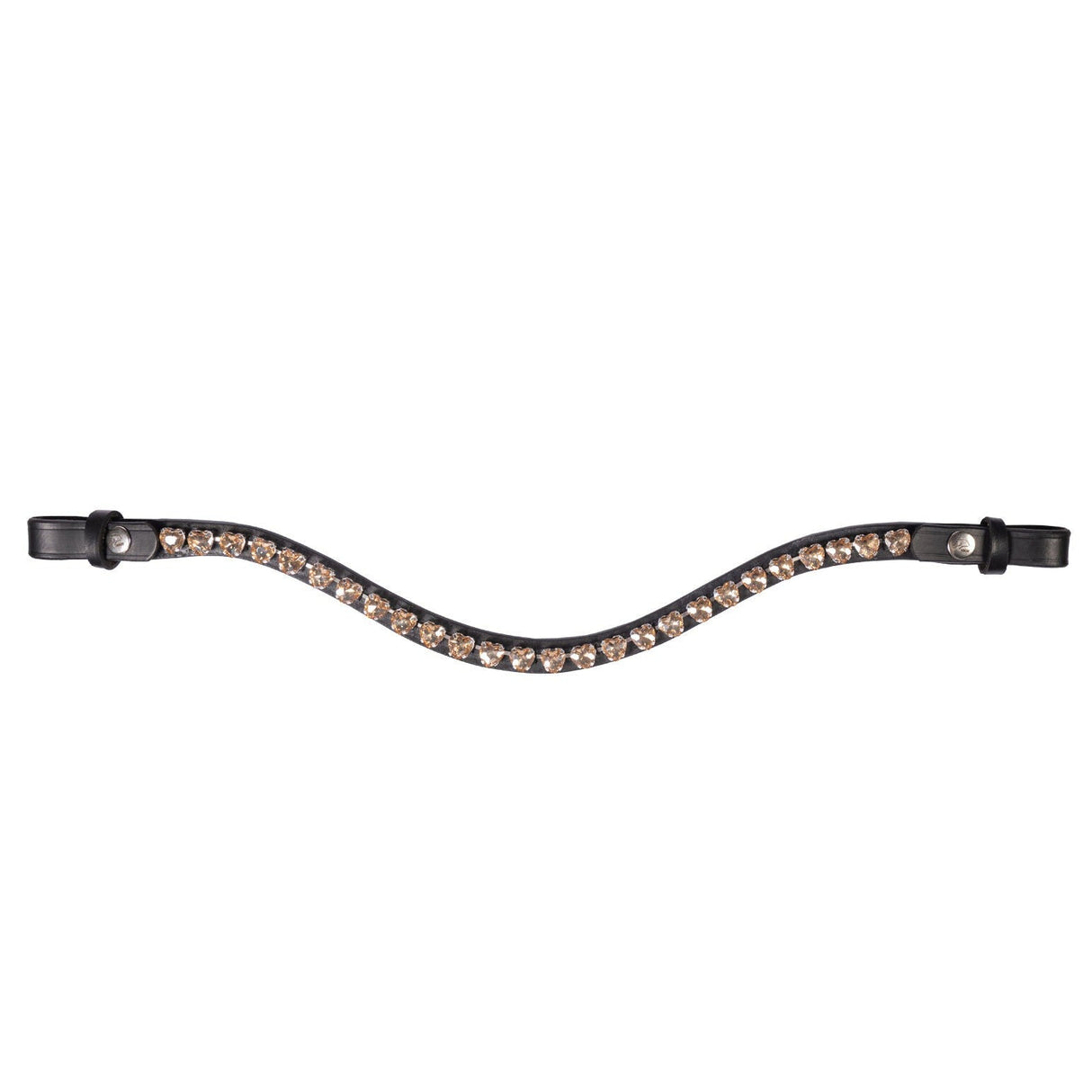 HKM Browband -Amour- #colour_black-champagne