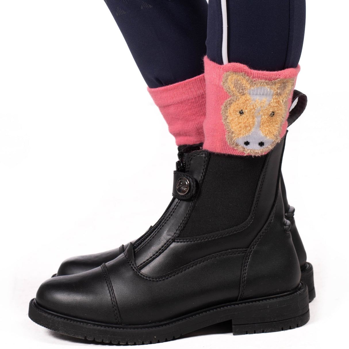HKM Riding Socks -Maui- #colour_pink