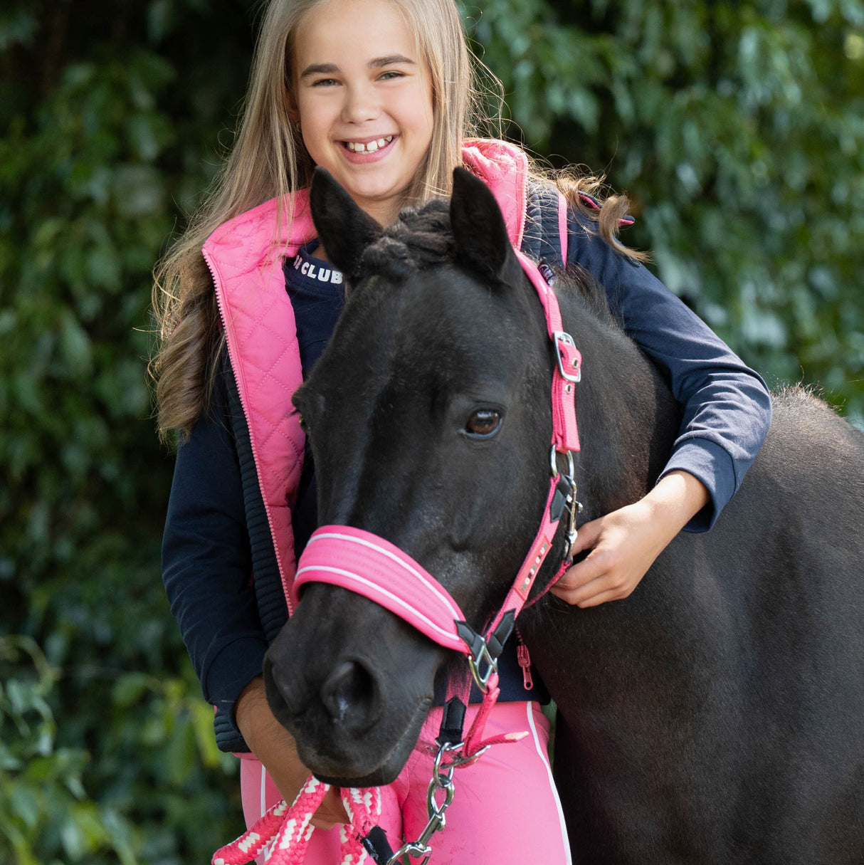 HKM Head Collar -Maui- For Shetland Ponies #colour_pink