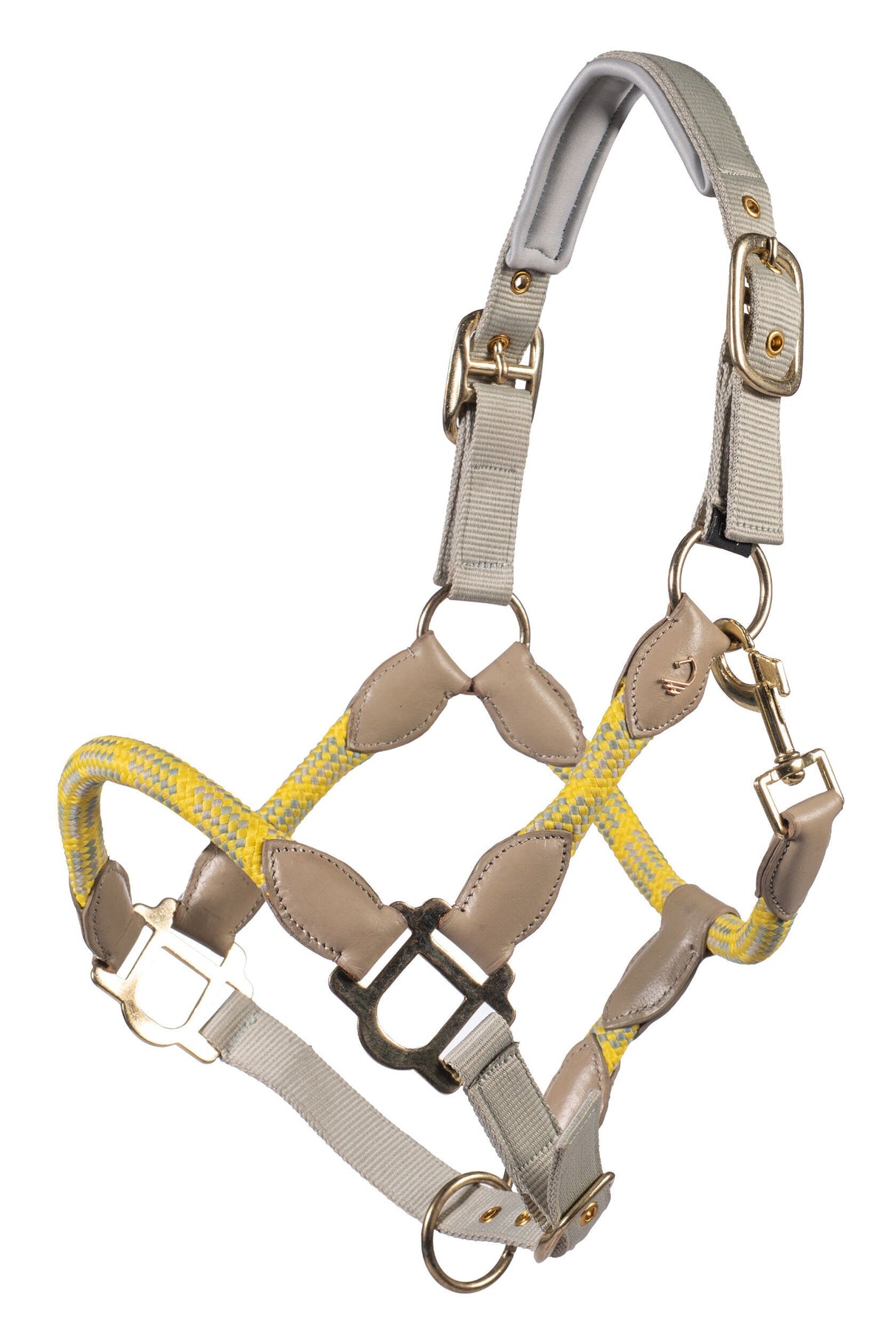 HKM Head Collar -Limone Sportive- #colour_grey-beige