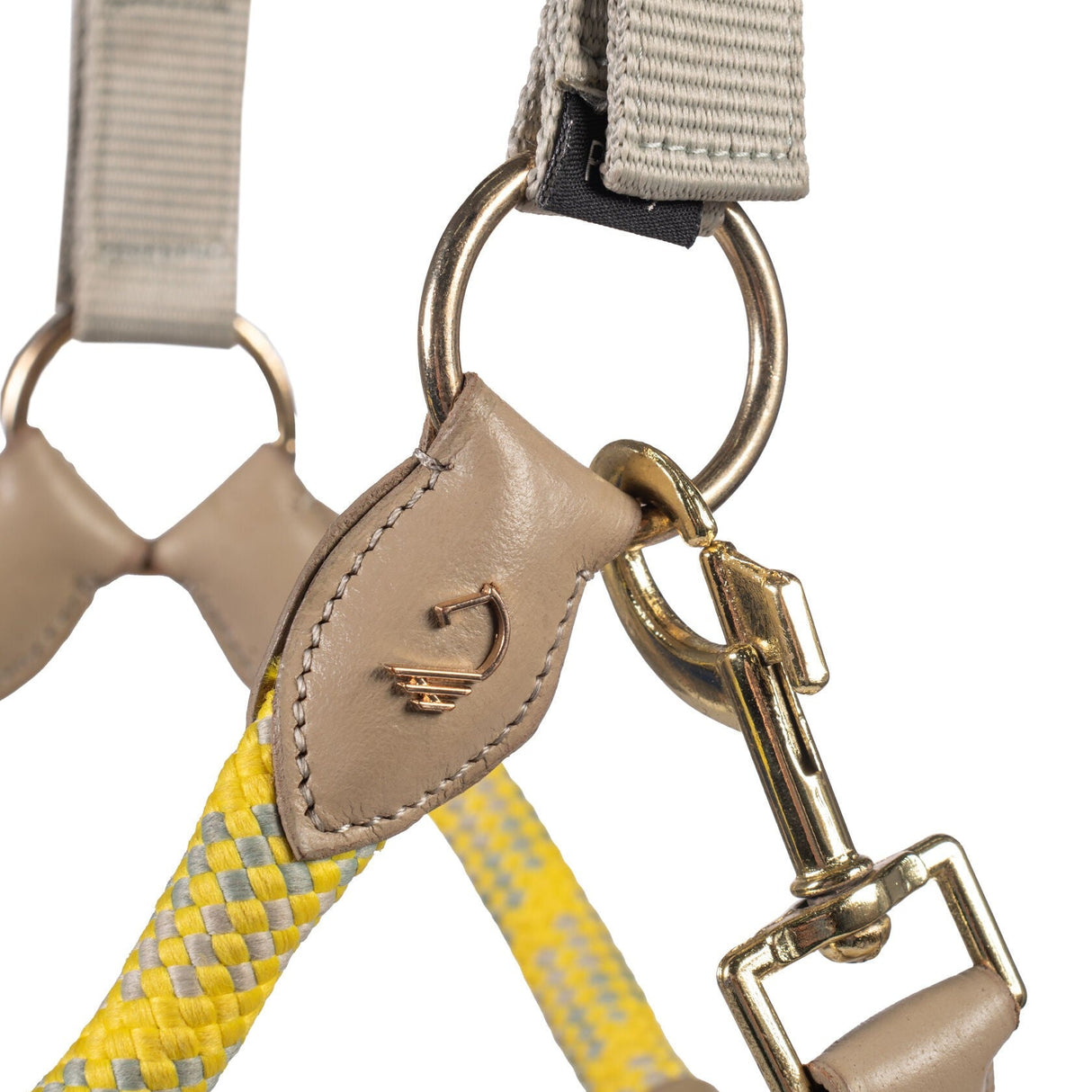 HKM Head Collar -Limone Sportive- #colour_grey-beige