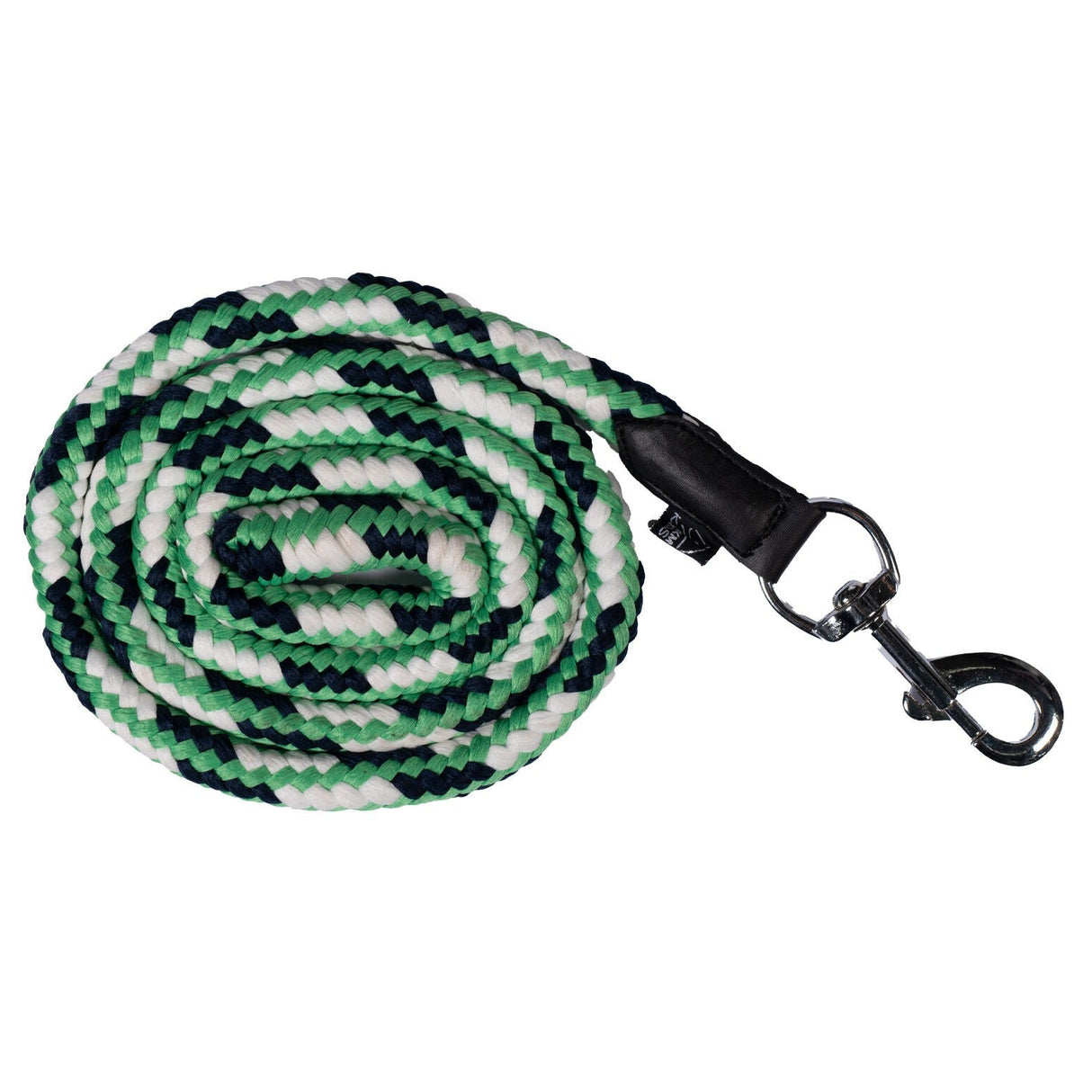 HKM Lead Rope -Maui- with Snap Hook #colour_green-navy-white
