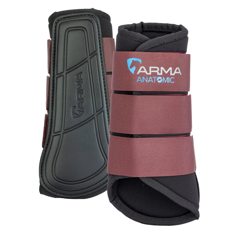 Shires ARMA Neoprene Brushing Boots #colour_black-cherry