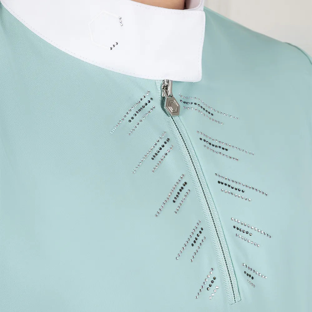 Coldstream Next Generation Harthill Diamante Show Shirt #colour_glacier-boulevard