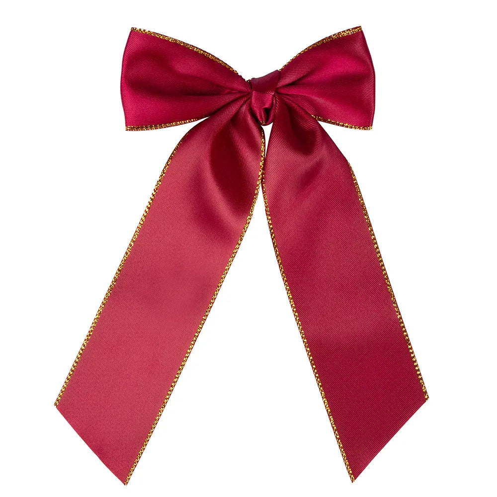 Supreme Products Picture Perfect Long Hair Bows #colour_burgundy-gold