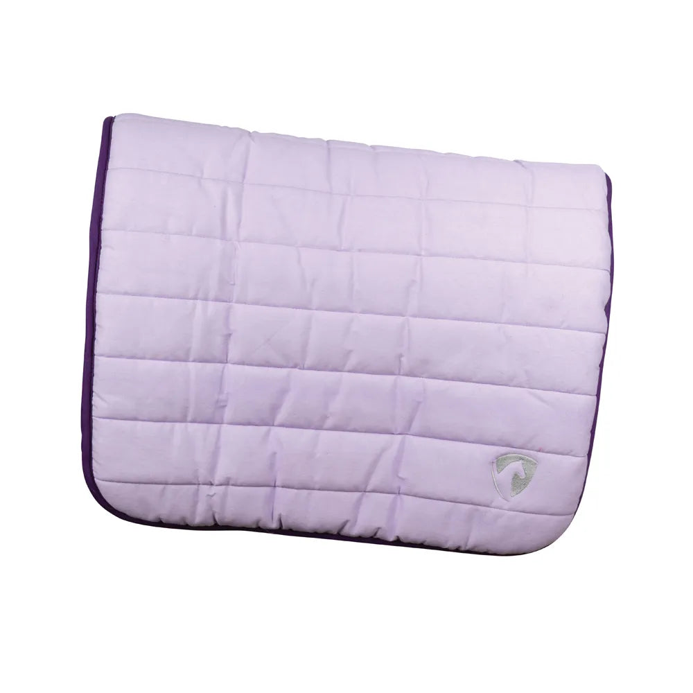 Hy Equestrian Reversible Two Colour Saddle Pad #colour_purple-lilac