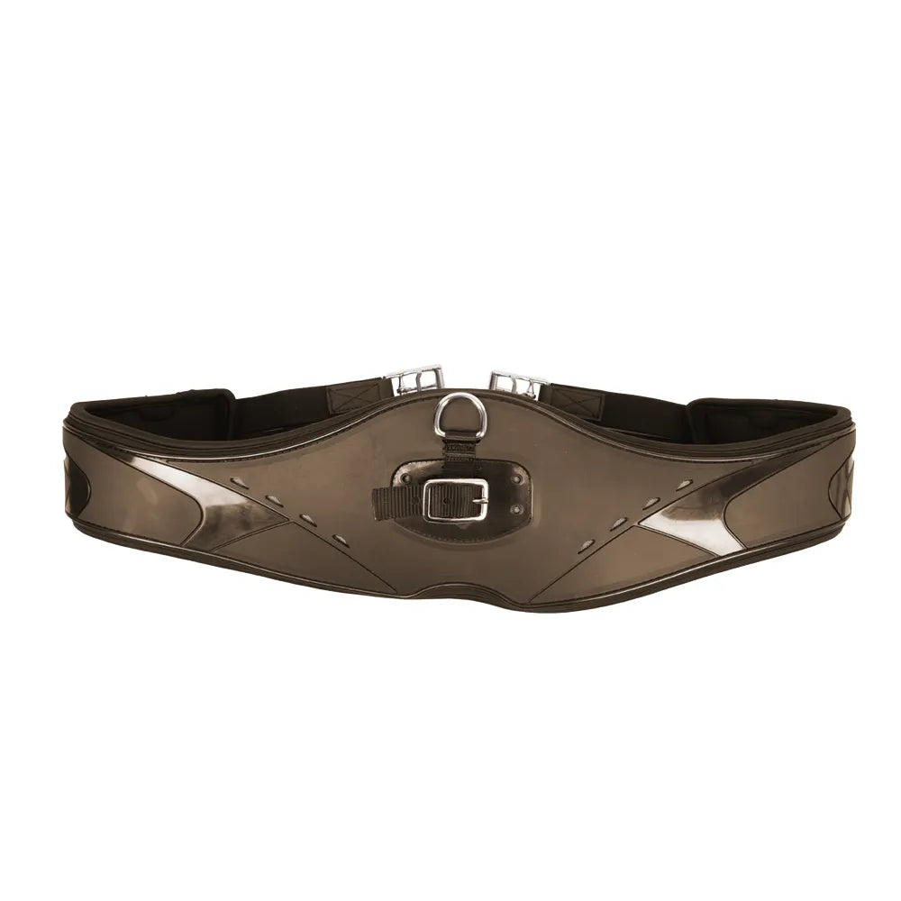 ProReaction Contoured TPU Vented GP/Jumping Girth by Hy Equestrian #colour_brown