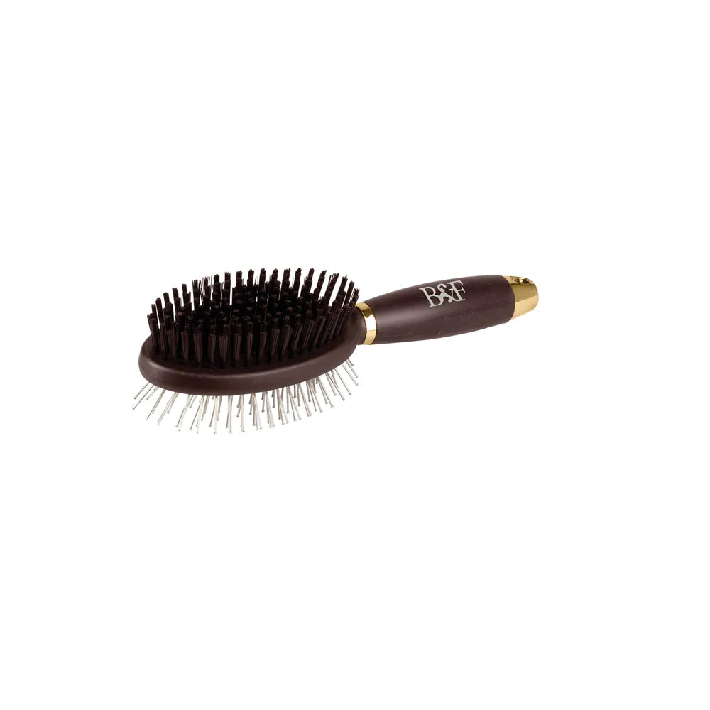 Benji & Flo Gel Handle Double Sided Grooming Brush