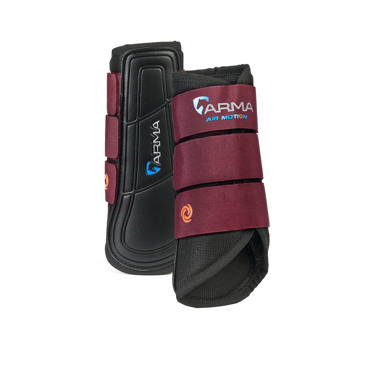 Shires ARMA Air Motion Brushing Boots #colour_black-cherry