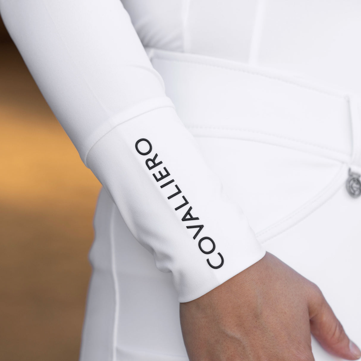 Covalliero Ladies Long Sleeve Competition Shirt #colour_white