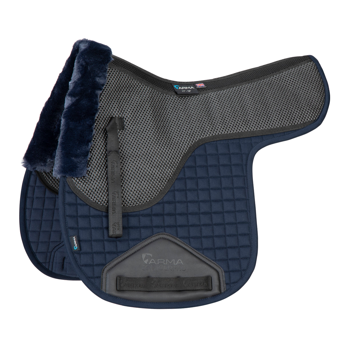 Shires ARMA Soft Grip Numnah #colour_navy