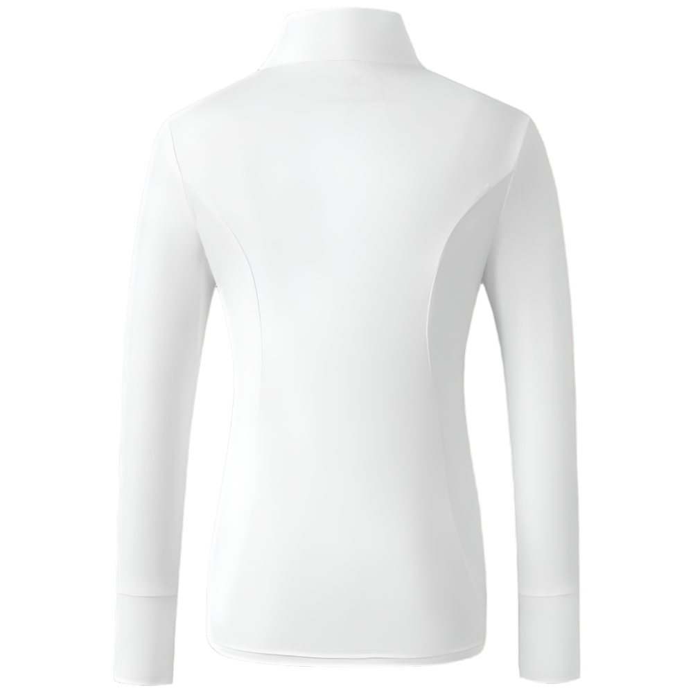 Covalliero Ladies Long Sleeve Competition Shirt #colour_white